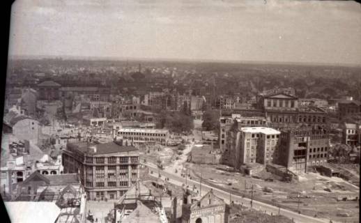 ARH NL Koberg 574, Rundblick von der Marktkirche auf das zerstörte Stadtzentrum, Hannover, 1947