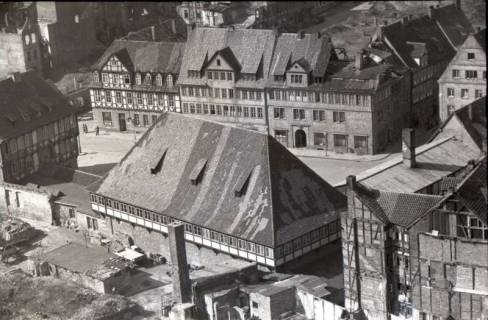 ARH NL Koberg 598, Rundblick von der Marktkirche auf das zerstörte Stadtzentrum, Hannover, 1947
