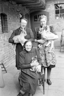 ARH NL Dierssen 1019/0020, Familie Eilert mit Tieren, 1950