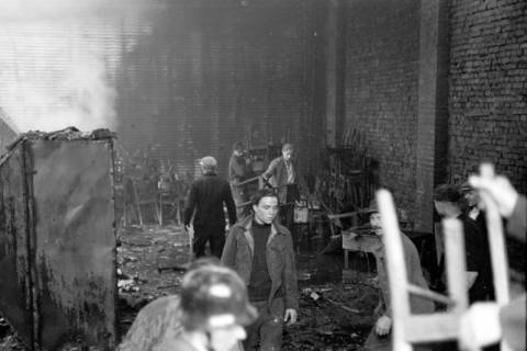 ARH NL Dierssen 1037/0015, Brand der Lackiererei Bähre, Springe, 1950