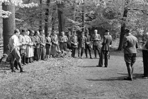ARH NL Dierssen 1183/0006, Jägerprüfung im Saupark, Springe, 1952