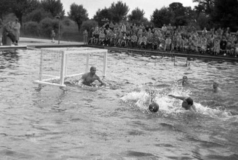 ARH NL Dierssen 1190/0004, Wasserball Deutschland gegen Schweden, Hannover, 1952