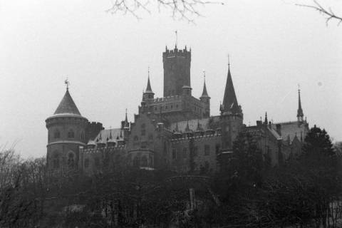 ARH NL Dierssen 1223/0018, Marienburg im Schnee, Schulenburg, 1953