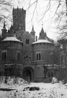 ARH NL Dierssen 1223/0020, Marienburg im Schnee, Schulenburg, 1953