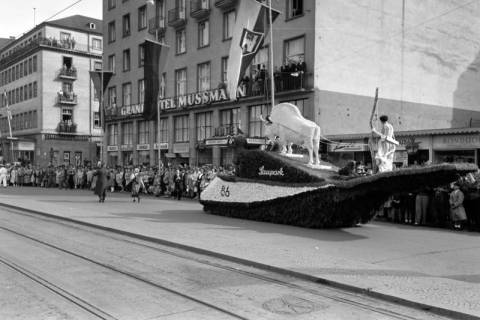 ARH NL Dierssen 1265/0028, Blumenkorso, Hannover, 1953