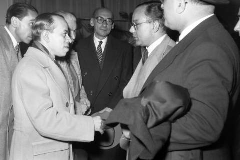 ARH NL Dierssen 1270/0006, Besuch des spanischen Landwirtschaftsministers Rafael Cavestany y de Anduaga, Hannover, 1953