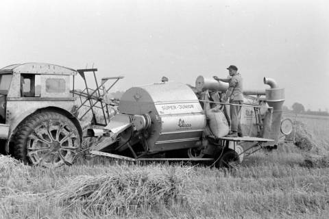 ARH NL Dierssen 1317/0030, Mähdrescher (Claas Super-Junior), Devese, 1955