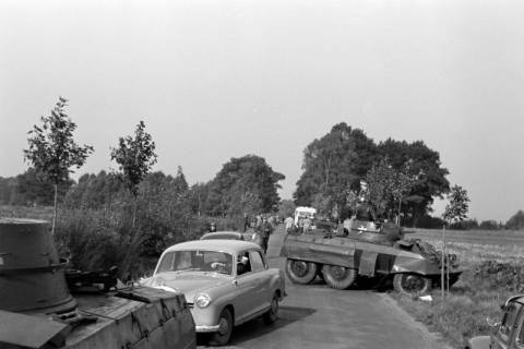 ARH NL Dierssen 1338/0026, Manöver Bundesgrenzschutz, Mandelsloh, 1955