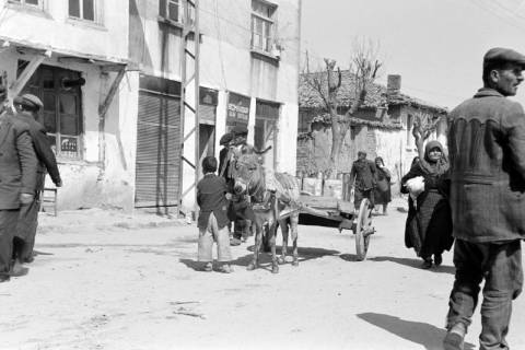 ARH NL Dierssen 1350/0006, Eselskarren, Komotini, 1956