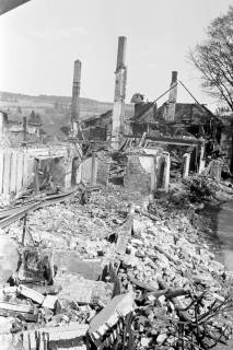 ARH NL Dierssen 1357/0010, Nach dem Brand des Hotel Düsterdiek, Neuhaus im Solling, 1956