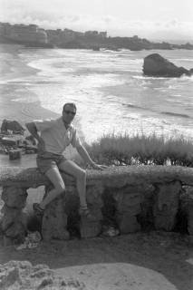 ARH NL Dierssen 1361/0017, Tour d'Europe: Blick auf die Stadt, Biarritz, 1956