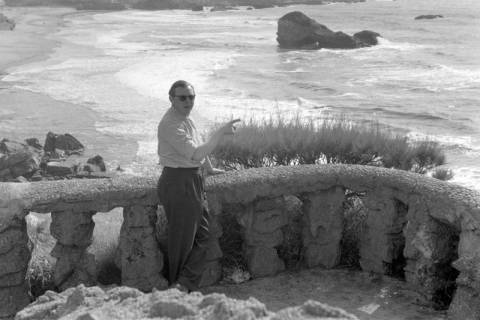 ARH NL Dierssen 1361/0018, Tour d'Europe: Aussichtspunkt, Biarritz, 1956