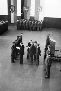 ARH NL Dierssen 1374/0023, Franz Josef Strauß in der Heeresoffizierschule, Hannover, 1956