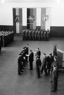 ARH NL Dierssen 1375/0002, Franz Josef Strauß in der Heeresoffizierschule, Hannover, 1956