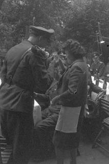 ARH NL Dierssen 1406/0012, Schießsport-Abteilung des Polizei-Sportverein Hannover am Tag des Schützenausmarsches, Hannover, 1960