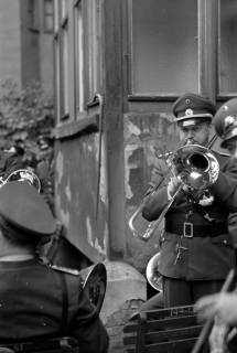 ARH NL Dierssen 1406/0020, Schießsport-Abteilung des Polizei-Sportverein Hannover am Tag des Schützenausmarsches, Hannover, 1960
