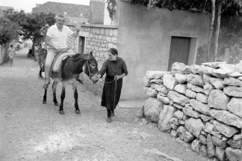 ARH NL Dierssen 1504/0008, Gerhard Dierssen auf Esel, Vela Luka, 1965