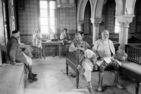 ARH NL Dierssen 1521/0005, Innenansicht einer Synagoge, Er Riadh, 1966