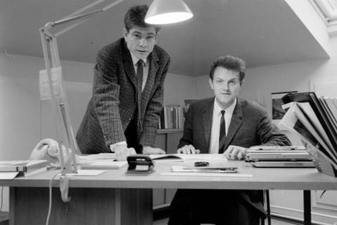 ARH NL Dierssen 1584/0003, Martin Bonhoeffer und Professor Hans Thiersch, Göttingen, 1967