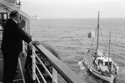 ARH NL Dierssen 1594/0009, Aufnahme vom Kreuzfahrtschiff "Regina Maris", Norwegen, 1968