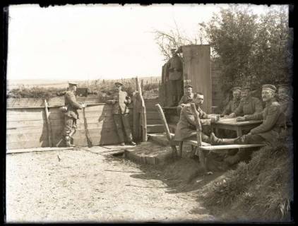 ARH NL Kageler 41, 1. Weltkrieg, Soldaten an der Frontlinie, Frankreich, zwischen 1914/1918