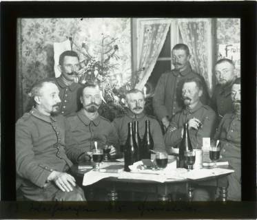 ARH NL Kageler 95, 1. Weltkrieg, Weihnachten 1915 im Quartier von ,,Goldenen Roß" in Gravelotte, Frankreich, 1915