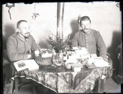 ARH NL Kageler 153, 1. Weltkrieg, Weihnachten 1915 im Quartier, Gravelotte, Frankreich, 1915