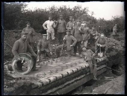 ARH NL Kageler 176, 1. Weltkrieg, Unterstandsdeckung (Drahtrolle), Frankreich, zwischen 1914/1918