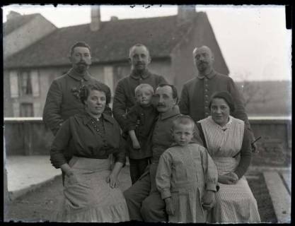 ARH NL Kageler 192, 1. Weltkrieg, Gruppenfoto, Marange-Silvange (Maringen-Silvingen), Frankreich, zwischen 1914/1918