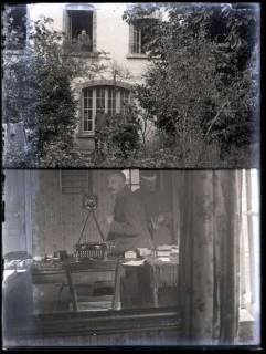ARH NL Kageler 207, 1. Weltkrieg, Unterkunft und Selbstporträt, Frankreich, zwischen 1914/1918