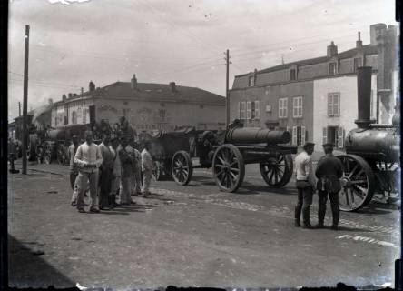 ARH NL Kageler 316, 1. Weltkrieg, Kolonne mit 28 cm Geschütz, Frankreich, zwischen 1914/1918