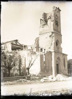ARH NL Kageler 346, 1. Weltkrieg, Kirche in Abaucourt, Frankreich, zwischen 1914/1918