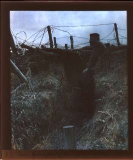 ARH NL Kageler 353, 1. Weltkrieg, im Horchloch bei Nacht., Abaucourt, Frankreich, zwischen 1914/1918