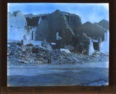 ARH NL Kageler 437, 1. Weltkrieg, zerstörtes Haus in Abaucourt, Frankreich, zwischen 1914/1918