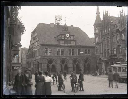 ARH NL Kageler 1040, Marktplatz und Rathaus, Minden, vor 1945