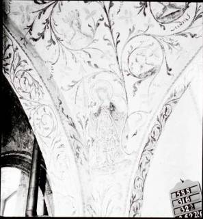 ARH NL Kageler 1265, Deckenmalerei in Kirche, Leveste, um 1940