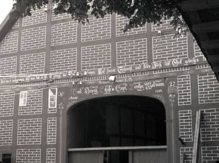 ARH NL Kageler 2513, Säulengeschmücktes Bauernhaustor, Nordgoltern, 1940