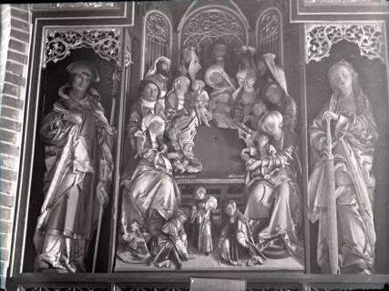 ARH NL Kageler 2641, Schnitzaltar in der Kapelle, Everloh, 1940