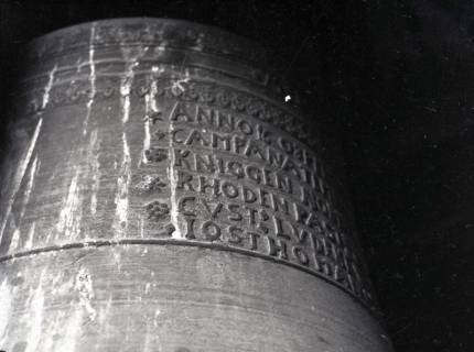 ARH NL Kageler 2661, Schrift auf der Glocke in der St. Agatha Kirche, Leveste, 1940