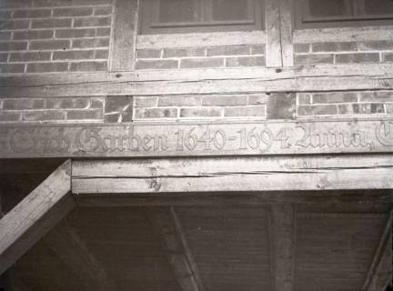 ARH NL Kageler 2680, Inschrift an einem Balken eines Bauernhauses, Ditterke, 1940