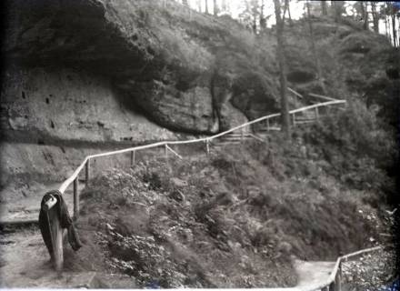 ARH NL Kageler 3204, Aufstieg zum Prebischtor(?) in der Böhmischen Schweiz, Hrensko, ohne Datum