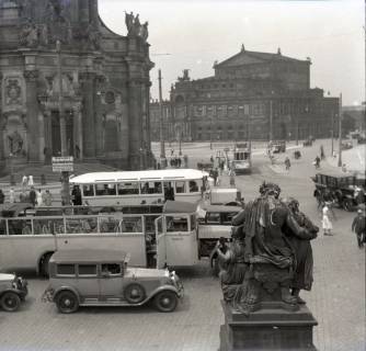 ARH NL Kageler 3230, Blick über den Schlossplatz auf die Semperoper, Dresden, ohne Datum