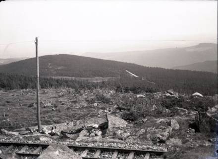 ARH NL Kageler 3283, Blick aus der Brockenbahn auf den Harz, um 1940