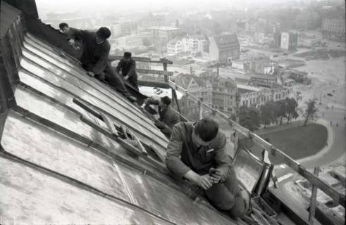 ARH NL Koberg 614, Reparatur der Rathauskuppel, Hannover, 1949