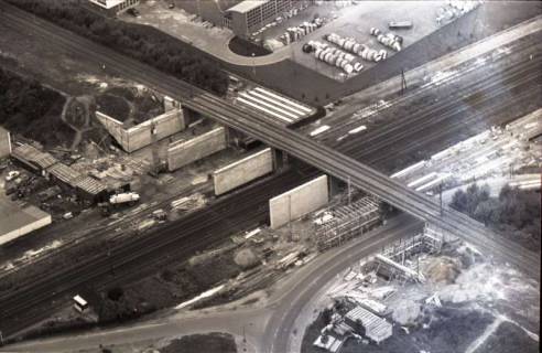ARH NL Koberg 1110, Brückenbau (Garkenburgstraße), Hannover, um 1950