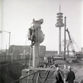 ARH NL Koberg 12080, U-Bahnbau am Raschplatz, Hannover, 1968
