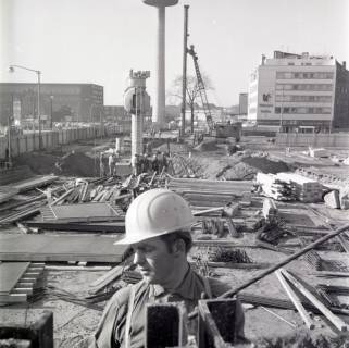 ARH NL Koberg 12083, U-Bahnbau am Raschplatz, Hannover, 1968