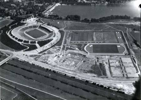 ARH NL Koberg 155, Niedersachsenstadion und Maschsee, Hannover, wohl 1961