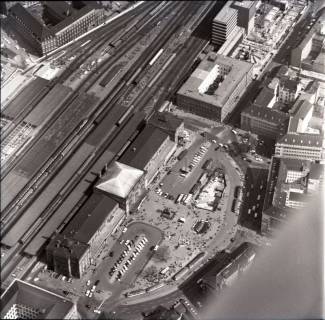 ARH NL Koberg 1705, Innenstadt mit Bahnhof, Hannover, 1971