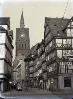 ARH NL Koberg 202, Kramerstraße und Marktkirche, Hannover, wohl 1954